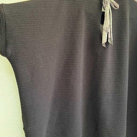 Tie Dye Gauze Distressed black/gray Oversized Lagenlook Boxy One Size (READ) - Picture 6 of 10